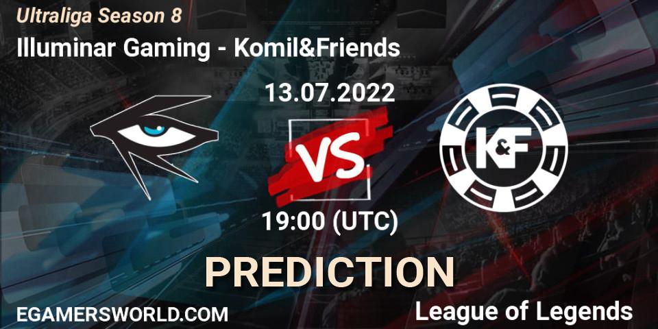Prognoza Illuminar Gaming - Komil&Friends. 13.07.2022 at 19:00, LoL, Ultraliga Season 8