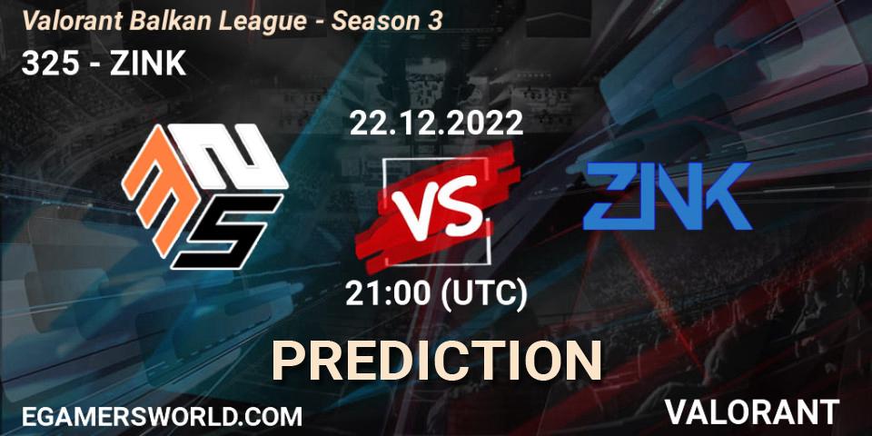 Prognoza 325 - ZINK. 22.12.22, VALORANT, Valorant Balkan League - Season 3