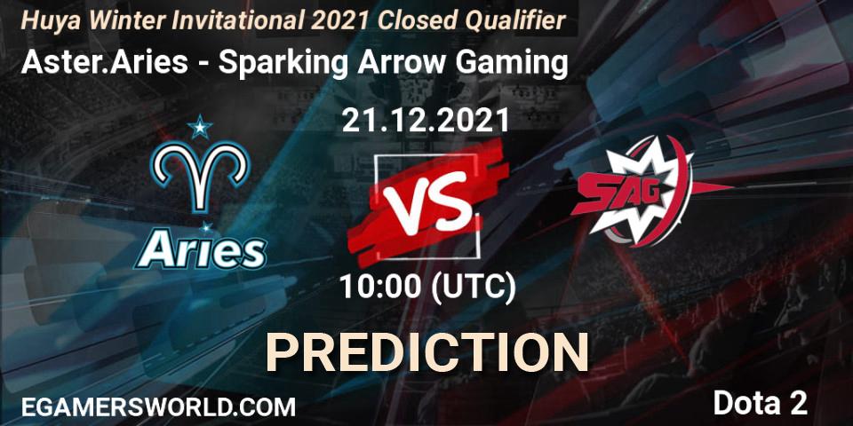 Prognoza Aster.Aries - Sparking Arrow Gaming. 21.12.2021 at 09:51, Dota 2, Huya Winter Invitational 2021 Closed Qualifier
