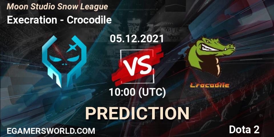 Prognoza Execration - Crocodile. 05.12.2021 at 10:58, Dota 2, Moon Studio Snow League