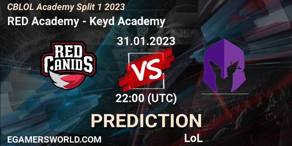 Prognoza RED Academy - Keyd Academy. 31.01.2023 at 22:00, LoL, CBLOL Academy Split 1 2023