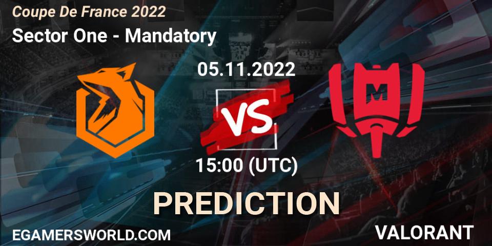 Prognoza Sector One - Mandatory. 05.11.22, VALORANT, Coupe De France 2022