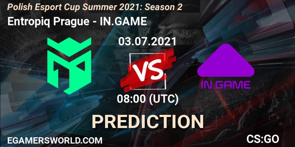 Prognoza Entropiq Prague - IN.GAME. 03.07.2021 at 08:00, Counter-Strike (CS2), Polish Esport Cup Summer 2021: Season 2