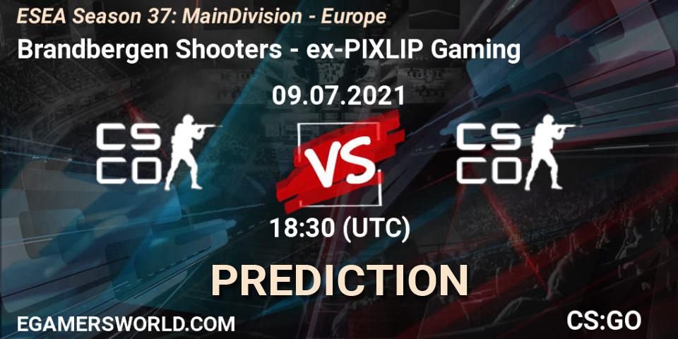 Prognoza Brandbergen Shooters - ex-PIXLIP Gaming. 09.07.2021 at 18:30, Counter-Strike (CS2), ESEA Season 37: Main Division - Europe