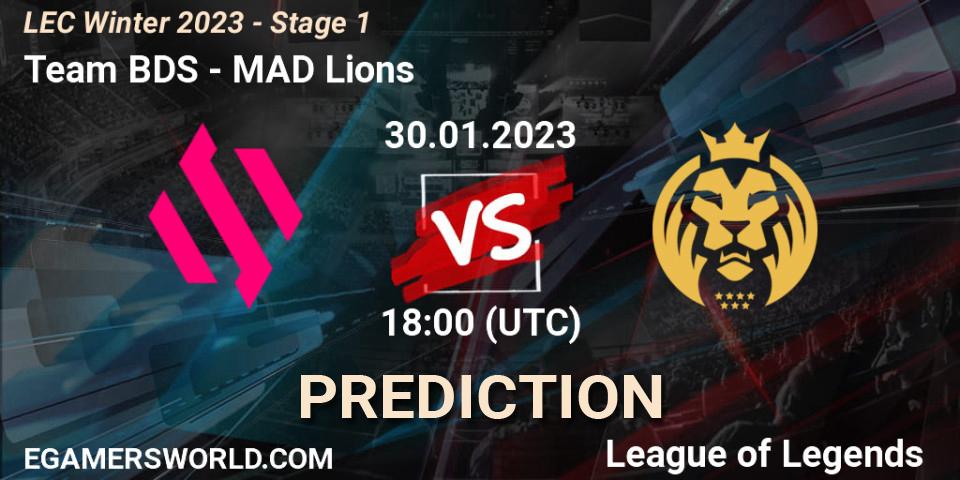 Prognoza Team BDS - MAD Lions. 30.01.23, LoL, LEC Winter 2023 - Stage 1
