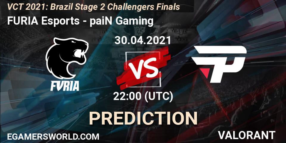 Prognoza FURIA Esports - paiN Gaming. 01.05.2021 at 16:00, VALORANT, VCT 2021: Brazil Stage 2 Challengers Finals