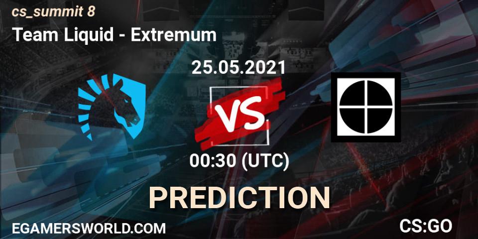 Prognoza Team Liquid - Extremum. 25.05.2021 at 00:30, Counter-Strike (CS2), cs_summit 8
