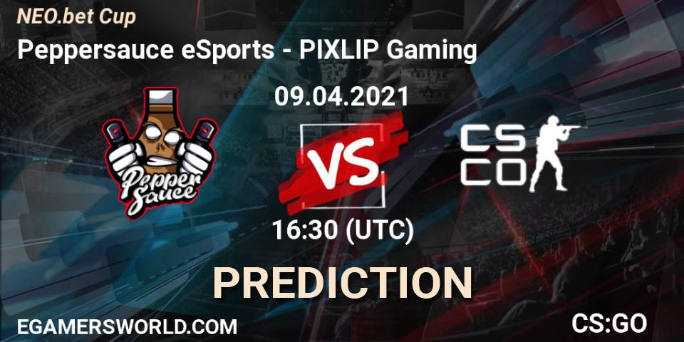 Prognoza Peppersauce eSports - PIXLIP Gaming. 10.04.2021 at 14:00, Counter-Strike (CS2), NEO.bet Cup