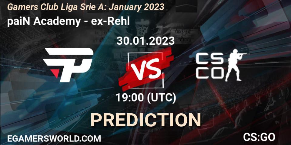 Prognoza paiN Academy - ex-Rehl. 30.01.23, CS2 (CS:GO), Gamers Club Liga Série A: January 2023