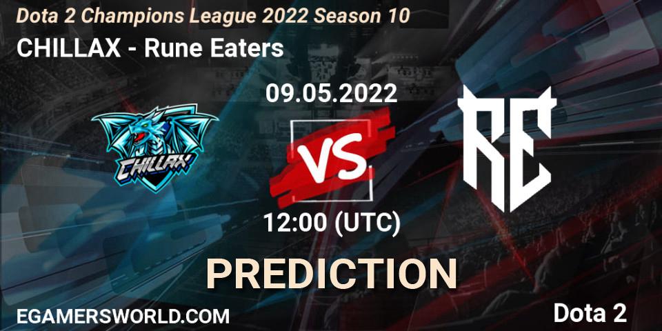 Prognoza CHILLAX - Rune Eaters. 09.05.2022 at 12:01, Dota 2, Dota 2 Champions League 2022 Season 10 