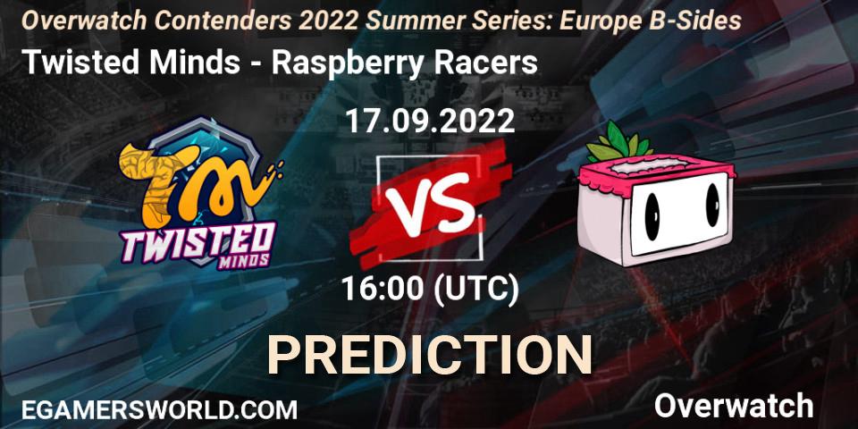 Prognoza Twisted Minds - Raspberry Racers. 17.09.2022 at 16:00, Overwatch, Overwatch Contenders 2022 Summer Series: Europe B-Sides