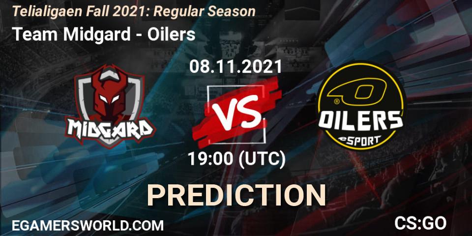 Prognoza Team Midgard - Oilers. 08.11.2021 at 19:00, Counter-Strike (CS2), Telialigaen Fall 2021: Regular Season