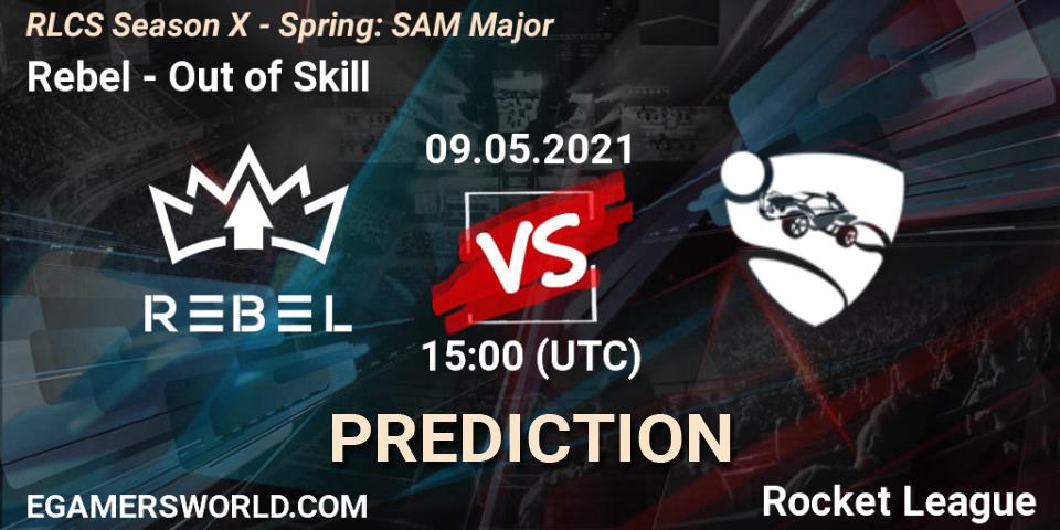 Prognoza Rebel - Out of Skill. 09.05.2021 at 15:00, Rocket League, RLCS Season X - Spring: SAM Major