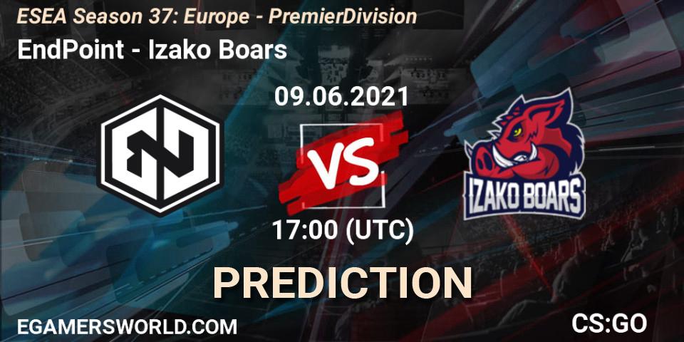 Prognoza EndPoint - Izako Boars. 09.06.21, CS2 (CS:GO), ESEA Season 37: Europe - Premier Division