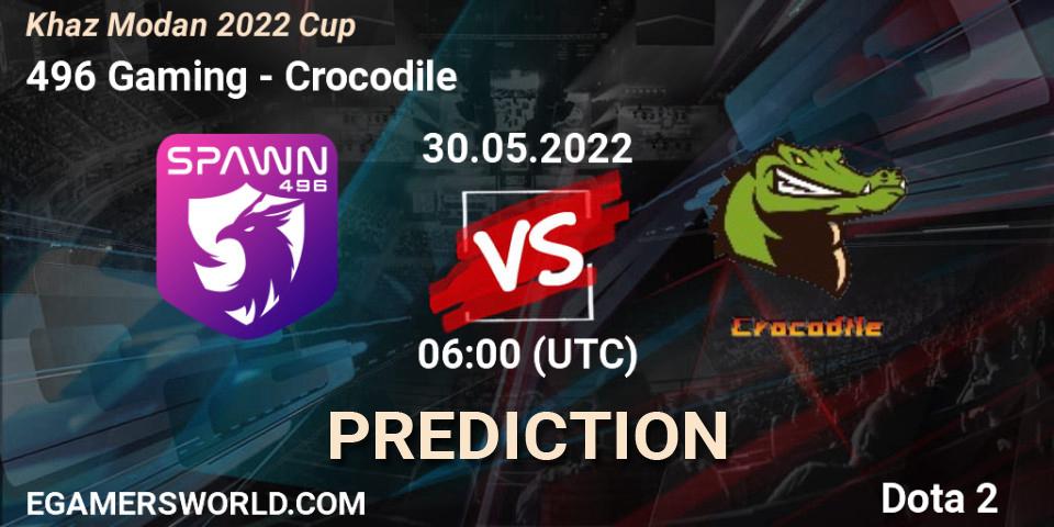 Prognoza 496 Gaming - Crocodile. 30.05.2022 at 07:14, Dota 2, Khaz Modan 2022 Cup