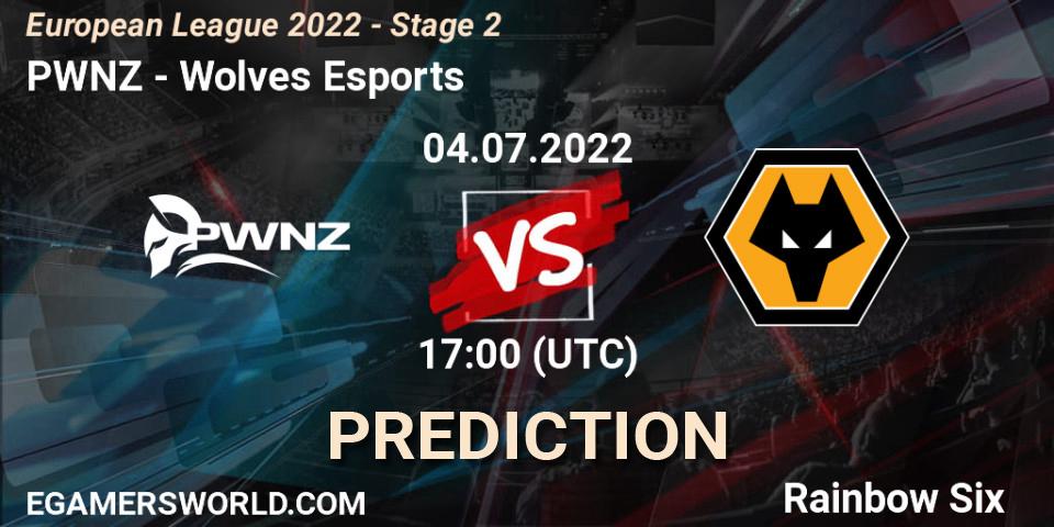 Prognoza PWNZ - Wolves Esports. 04.07.2022 at 17:00, Rainbow Six, European League 2022 - Stage 2