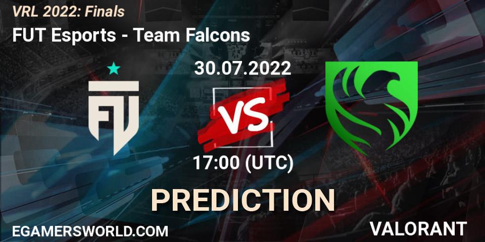 Prognoza FUT Esports - Team Falcons. 30.07.2022 at 17:00, VALORANT, VRL 2022: Finals