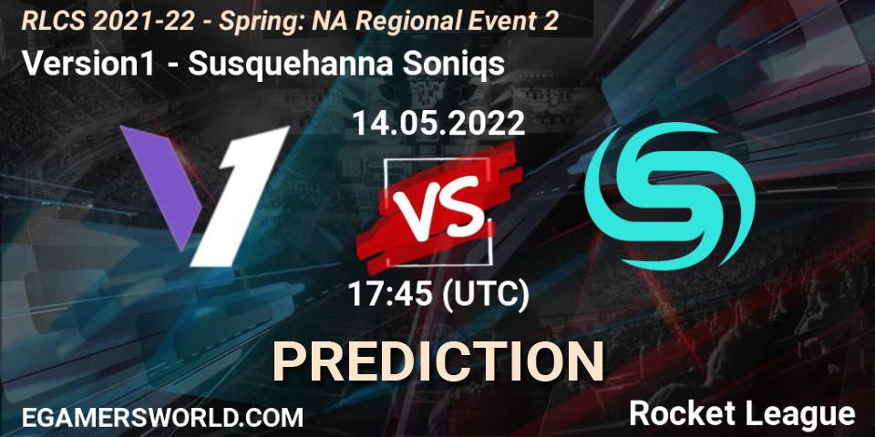 Prognoza Version1 - Susquehanna Soniqs. 14.05.2022 at 17:45, Rocket League, RLCS 2021-22 - Spring: NA Regional Event 2
