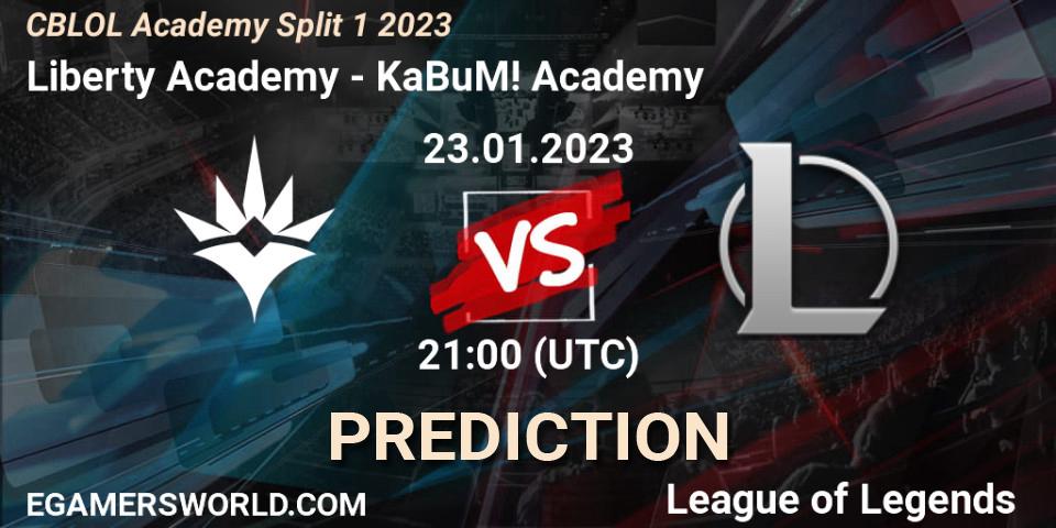 Prognoza Liberty Academy - KaBuM! Academy. 23.01.2023 at 21:00, LoL, CBLOL Academy Split 1 2023