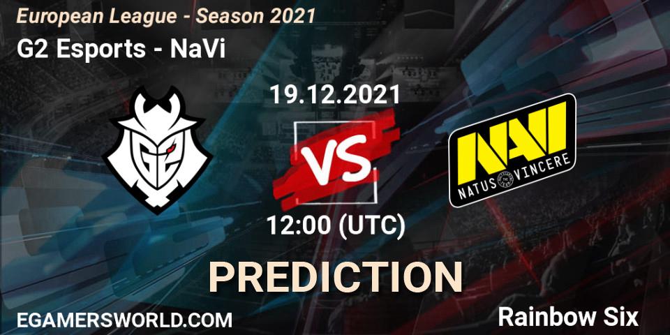 Prognoza G2 Esports - NaVi. 19.12.2021 at 12:00, Rainbow Six, European League - Season 2021