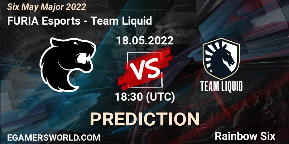 Prognoza Team Liquid - FURIA Esports. 18.05.22, Rainbow Six, Six Charlotte Major 2022