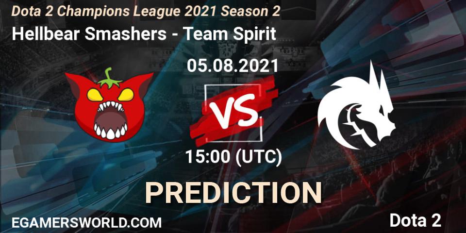 Prognoza Hellbear Smashers - Team Spirit. 05.08.2021 at 15:08, Dota 2, Dota 2 Champions League 2021 Season 2