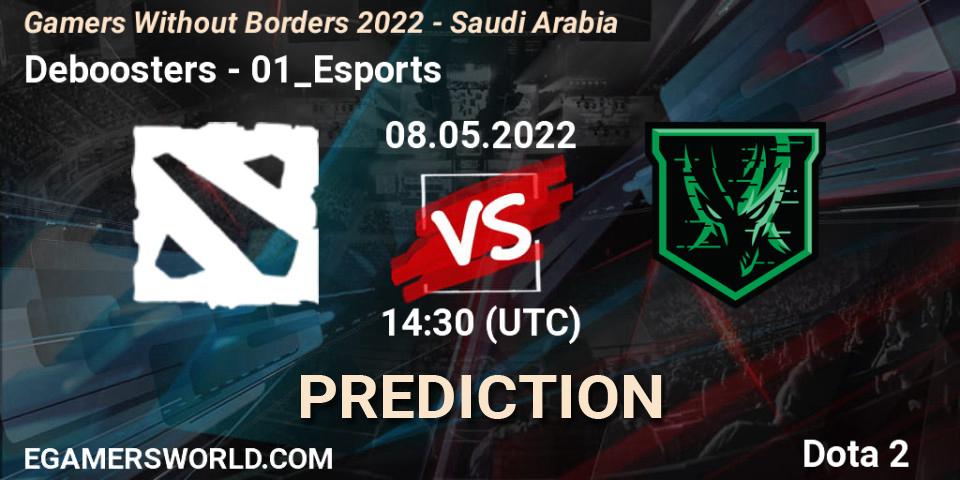 Prognoza Deboosters - 01_Esports. 08.05.2022 at 14:25, Dota 2, Gamers Without Borders 2022 - Saudi Arabia