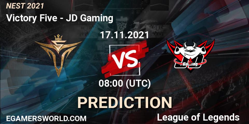 Prognoza JD Gaming - Victory Five. 17.11.2021 at 08:00, LoL, NEST 2021