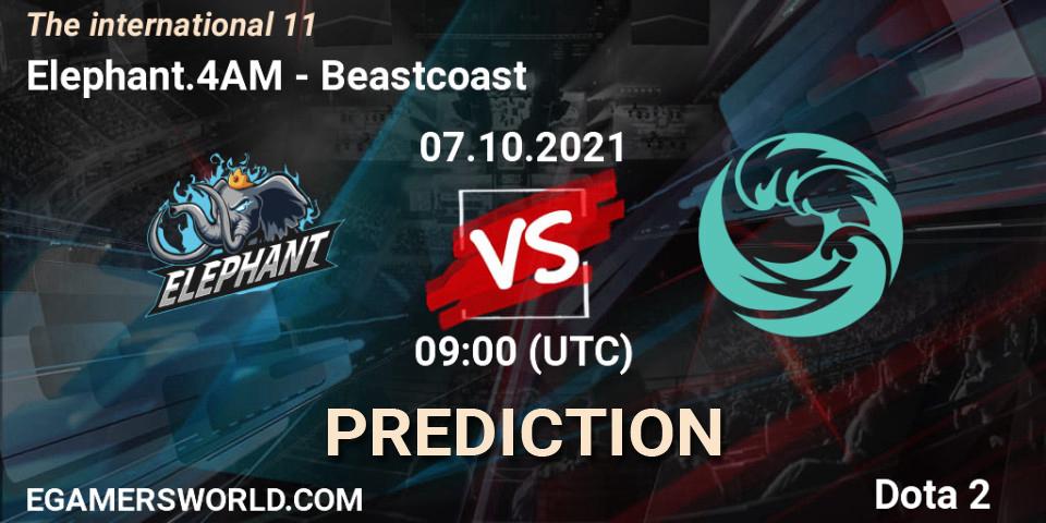 Prognoza Elephant.4AM - Beastcoast. 07.10.2021 at 11:04, Dota 2, The Internationa 2021