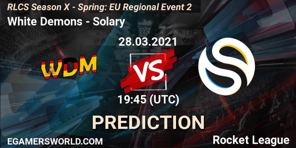 Prognoza White Demons - Solary. 28.03.2021 at 19:45, Rocket League, RLCS Season X - Spring: EU Regional Event 2