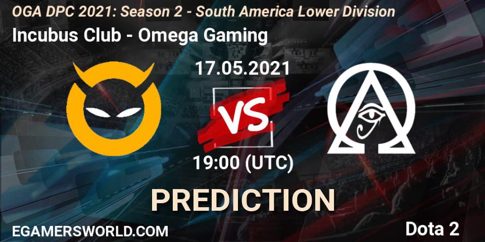 Prognoza Incubus Club - Omega Gaming. 17.05.2021 at 19:03, Dota 2, OGA DPC 2021: Season 2 - South America Lower Division 