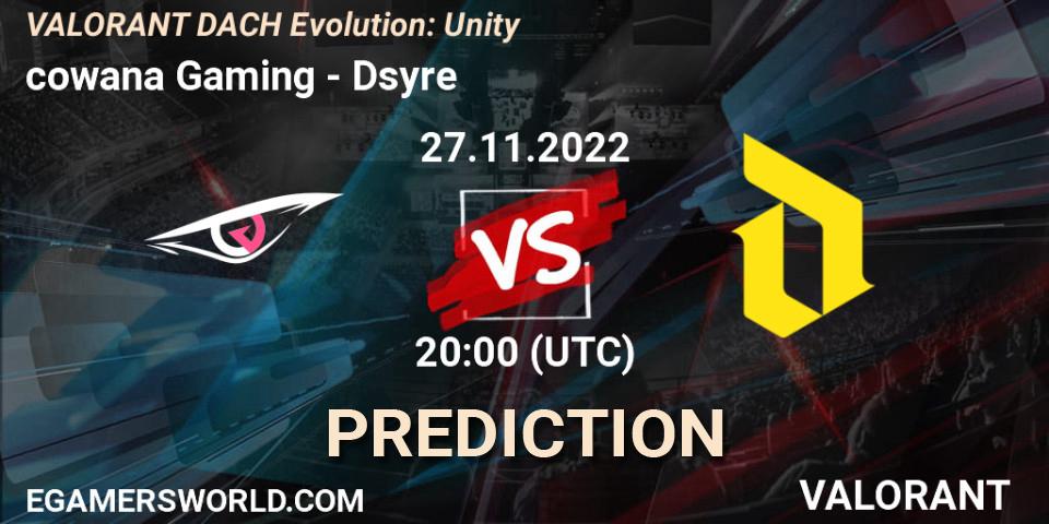 Prognoza cowana Gaming - Dsyre. 27.11.22, VALORANT, VALORANT DACH Evolution: Unity