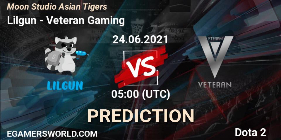 Prognoza Lilgun - Veteran Gaming. 24.06.2021 at 05:08, Dota 2, Moon Studio Asian Tigers