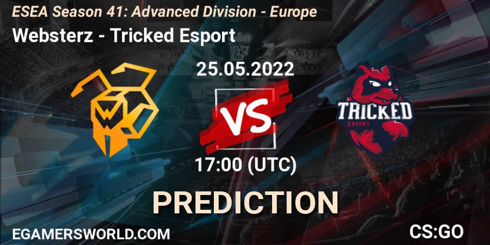 Prognoza Websterz - Tricked Esport. 25.05.2022 at 17:00, Counter-Strike (CS2), ESEA Season 41: Advanced Division - Europe