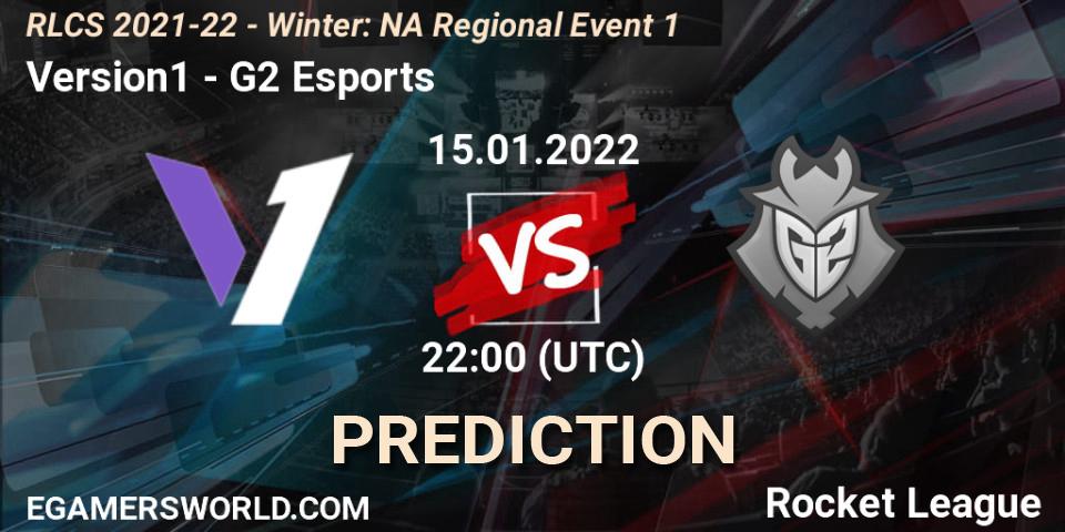 Prognoza Version1 - G2 Esports. 15.01.2022 at 21:50, Rocket League, RLCS 2021-22 - Winter: NA Regional Event 1