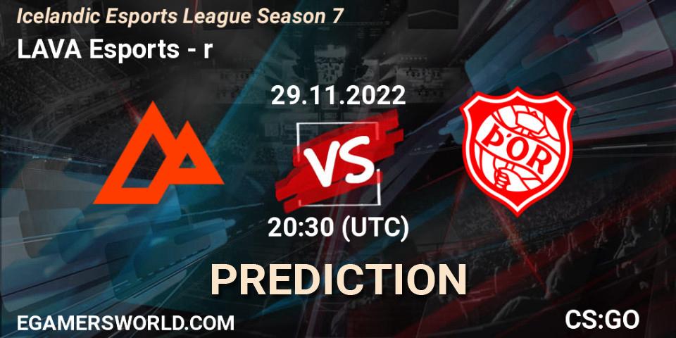 Prognoza LAVA Esports - Þór. 01.12.22, CS2 (CS:GO), Icelandic Esports League Season 7