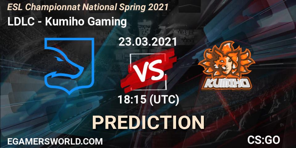 Prognoza LDLC - Kumiho Gaming. 23.03.2021 at 18:15, Counter-Strike (CS2), ESL Championnat National Spring 2021
