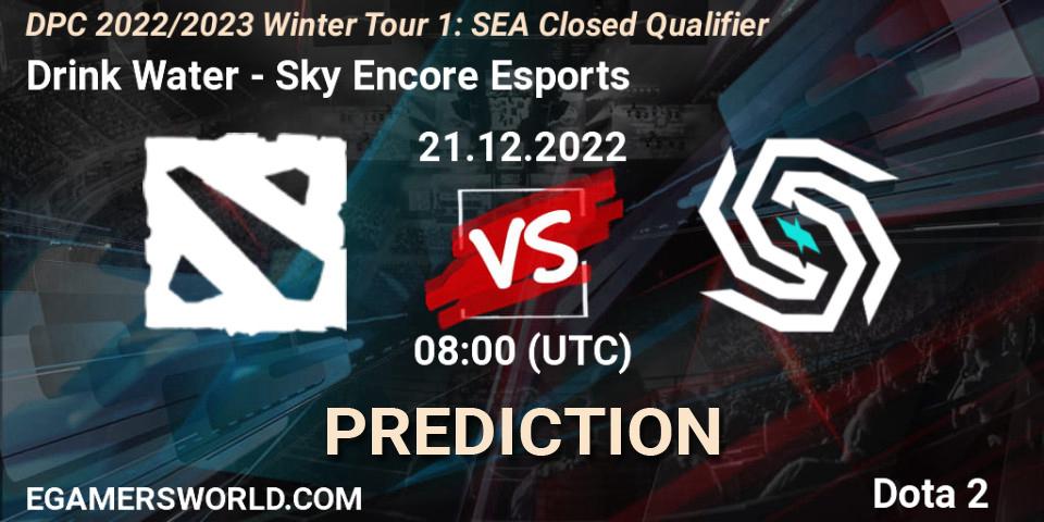 Prognoza Drink Water - Sky Encore Esports. 21.12.2022 at 08:00, Dota 2, DPC 2022/2023 Winter Tour 1: SEA Closed Qualifier
