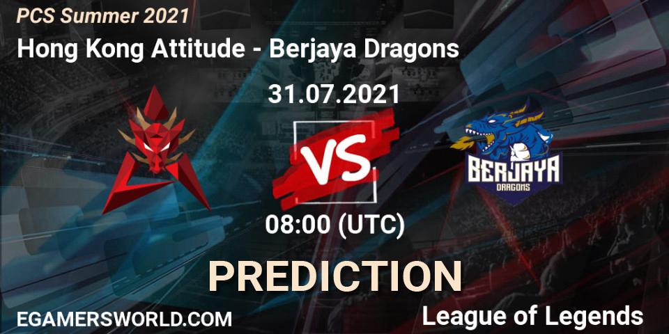 Prognoza Hong Kong Attitude - Berjaya Dragons. 31.07.21, LoL, PCS Summer 2021