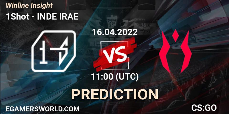 Prognoza 1Shot - INDE IRAE. 16.04.2022 at 11:00, Counter-Strike (CS2), Winline Insight