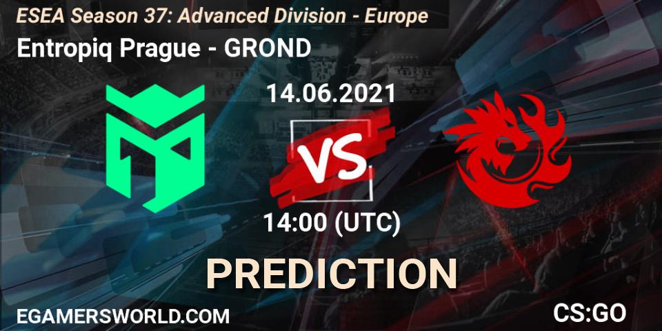 Prognoza Entropiq Prague - GROND. 14.06.2021 at 14:00, Counter-Strike (CS2), ESEA Season 37: Advanced Division - Europe
