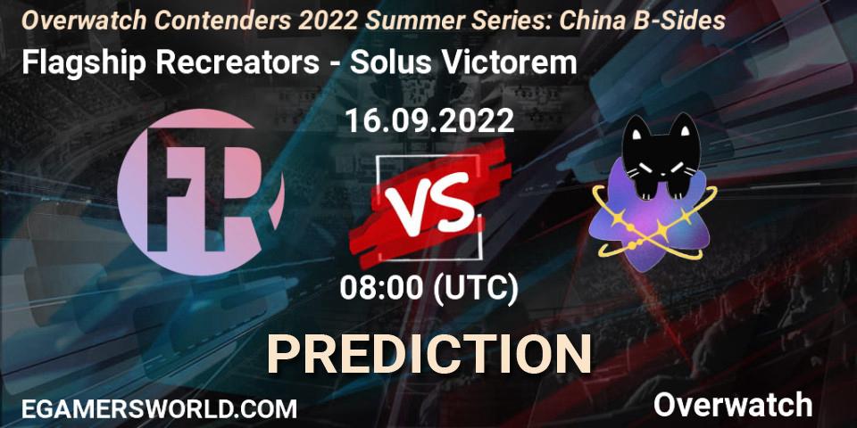 Prognoza Flagship Recreators - Solus Victorem. 16.09.22, Overwatch, Overwatch Contenders 2022 Summer Series: China B-Sides