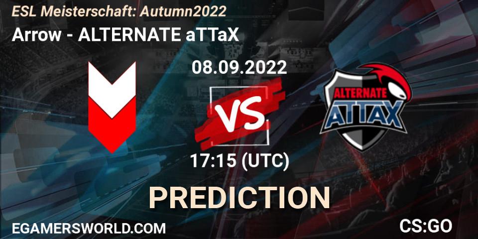 Prognoza Arrow - ALTERNATE aTTaX. 08.09.2022 at 17:15, Counter-Strike (CS2), ESL Meisterschaft: Autumn 2022