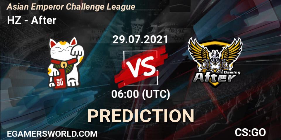 Prognoza HZ - After. 29.07.21, CS2 (CS:GO), Asian Emperor Challenge League