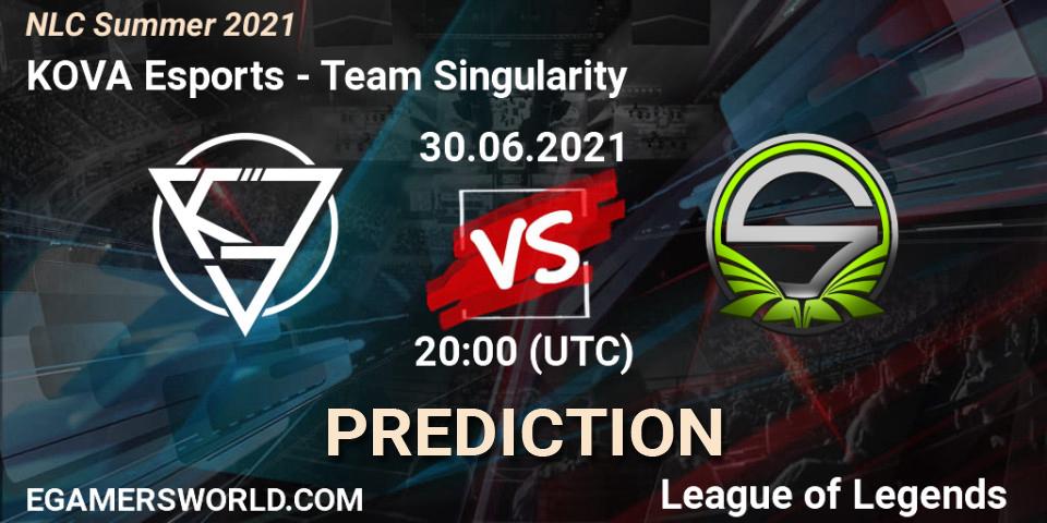 Prognoza KOVA Esports - Team Singularity. 30.06.2021 at 20:00, LoL, NLC Summer 2021