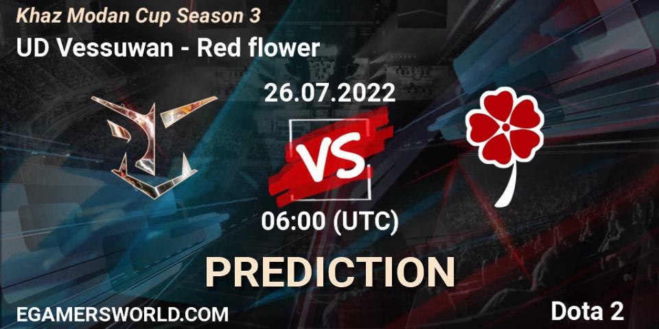 Prognoza UD Vessuwan - Red flower. 26.07.2022 at 06:21, Dota 2, Khaz Modan Cup Season 3