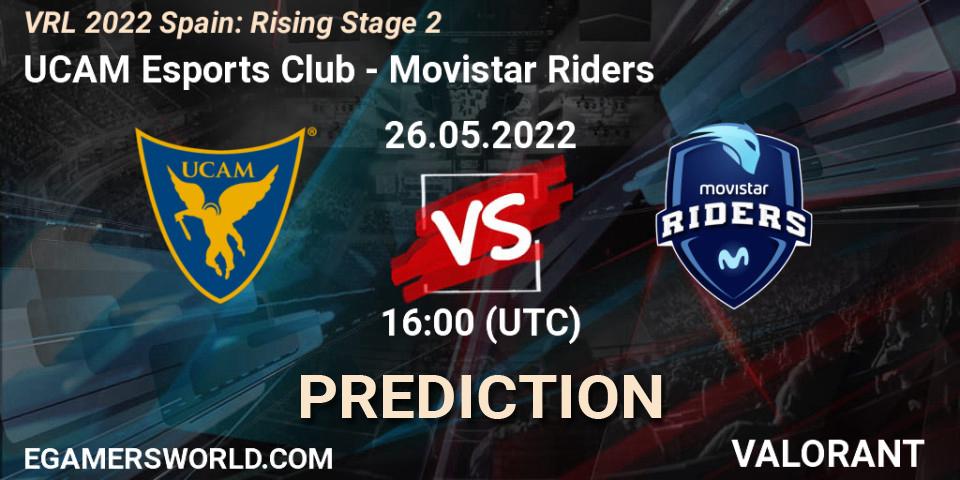 Prognoza UCAM Esports Club - Movistar Riders. 26.05.2022 at 16:10, VALORANT, VRL 2022 Spain: Rising Stage 2