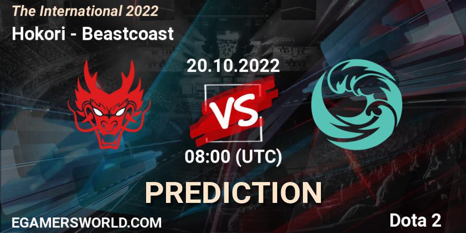 Prognoza Hokori - Beastcoast. 20.10.2022 at 06:38, Dota 2, The International 2022