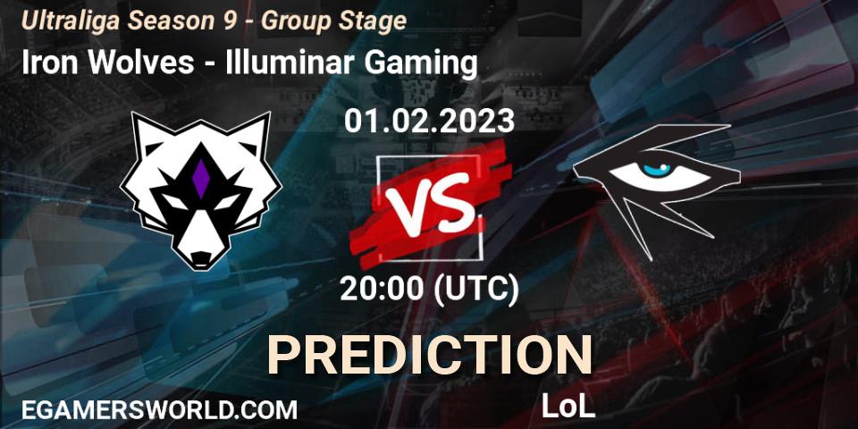 Prognoza Iron Wolves - Illuminar Gaming. 01.02.23, LoL, Ultraliga Season 9 - Group Stage