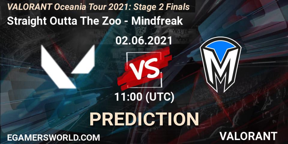Prognoza Straight Outta The Zoo - Mindfreak. 02.06.2021 at 11:00, VALORANT, VALORANT Oceania Tour 2021: Stage 2 Finals
